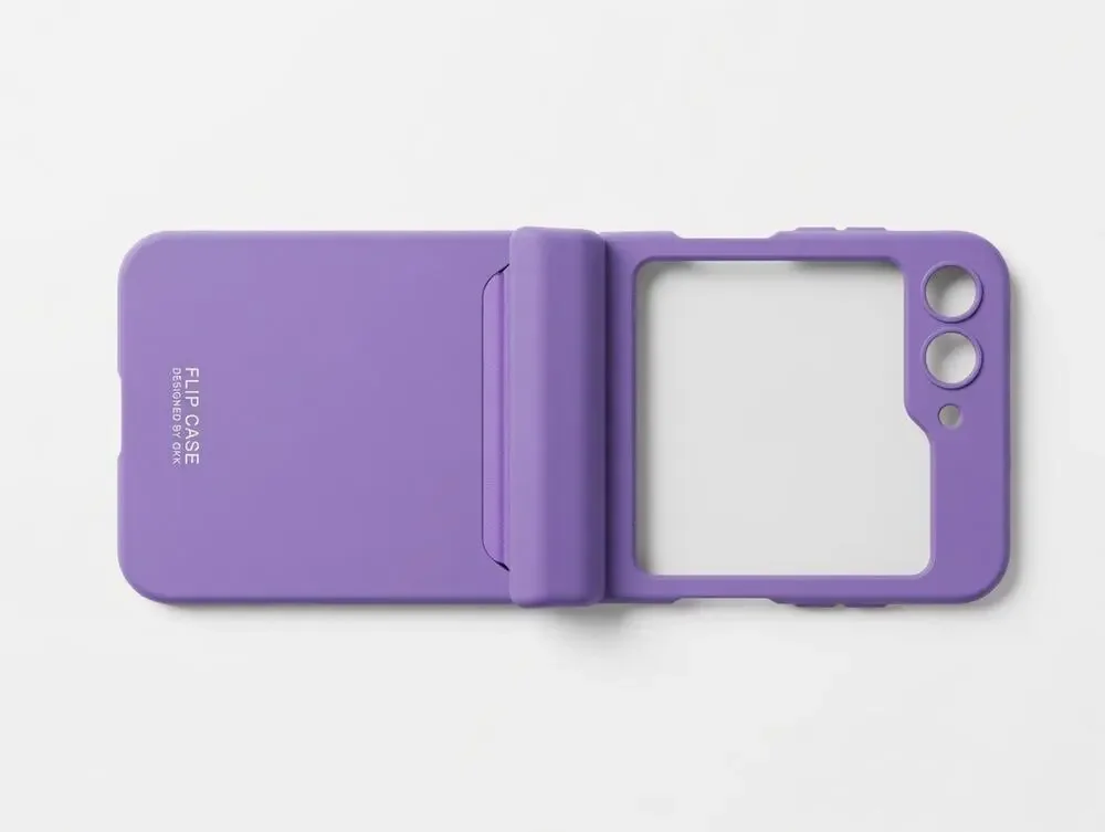Purple Flip Case for Samsung Galaxy Z Flip5 – Designed by GKK